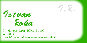 istvan roka business card